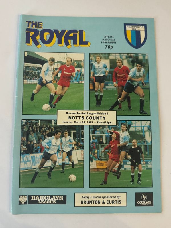 Reading v Notts County - 4/3/89
