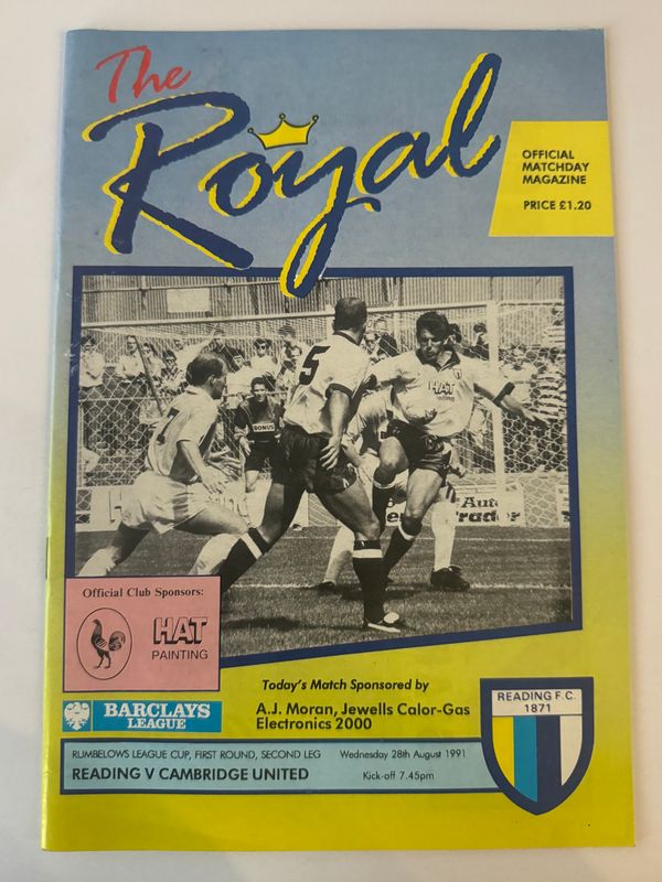Reading v Cambridge United - 28/8/91