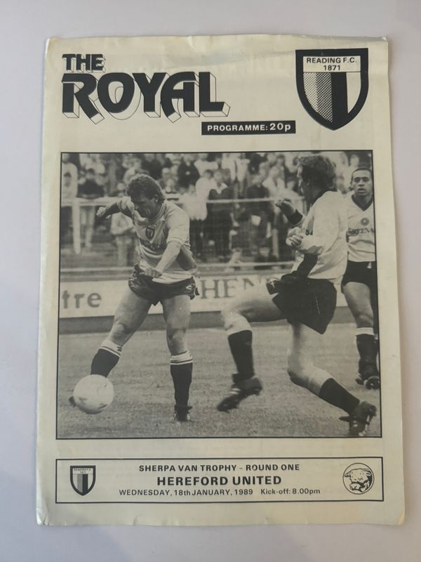 Reading v Hereford United - 5/11/88