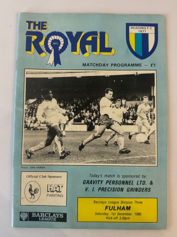 Reading v Fulham - 1/12/90
