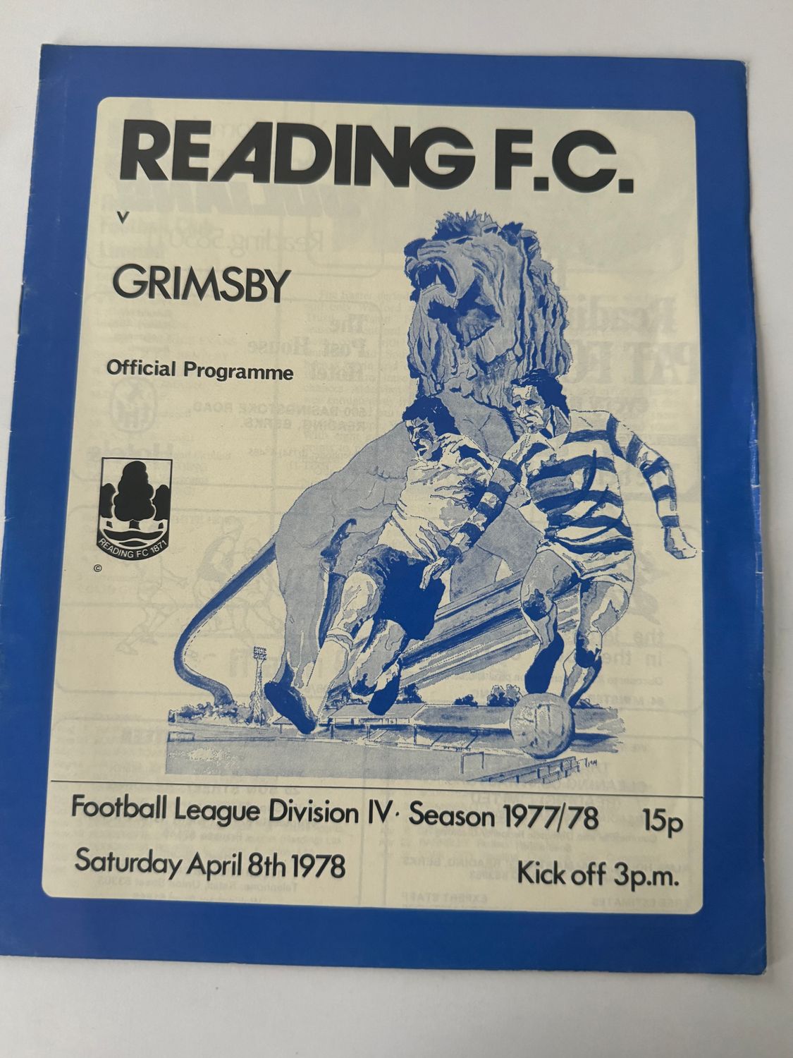Reading v Grimsby Town - 8/4/78