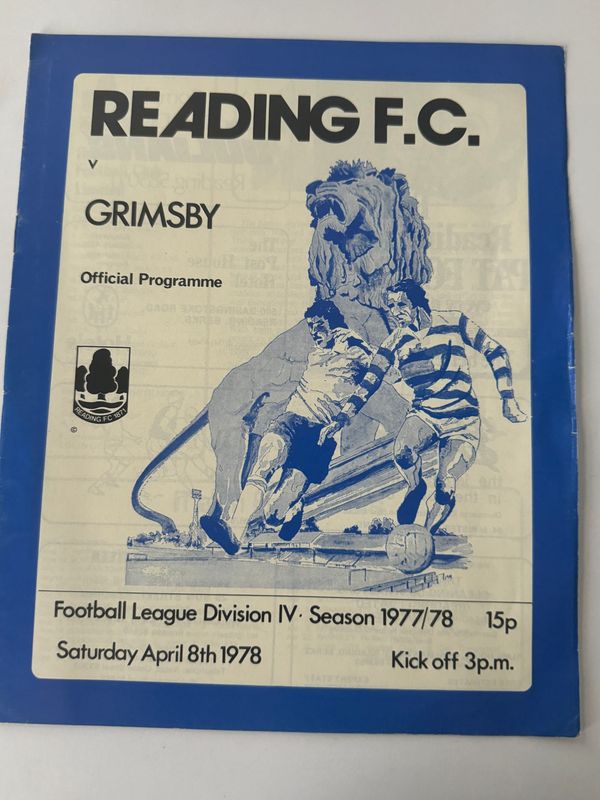 Reading v Grimsby Town - 8/4/78