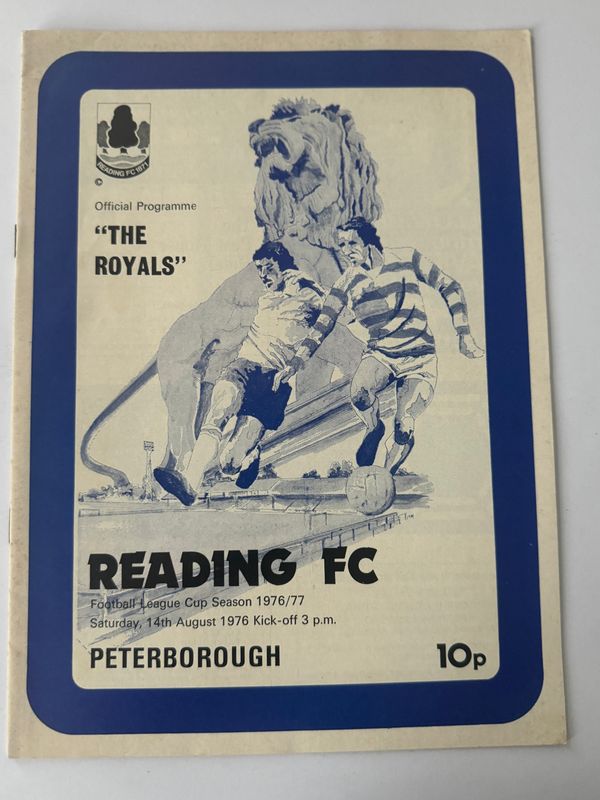 Reading v Peterborough United - 14/8/76