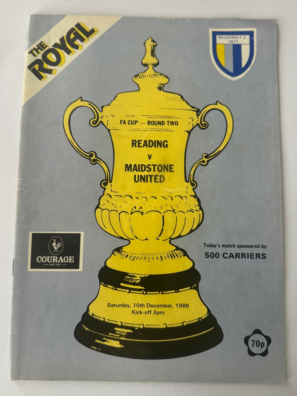 Reading v Maidstone United - 10/12/88