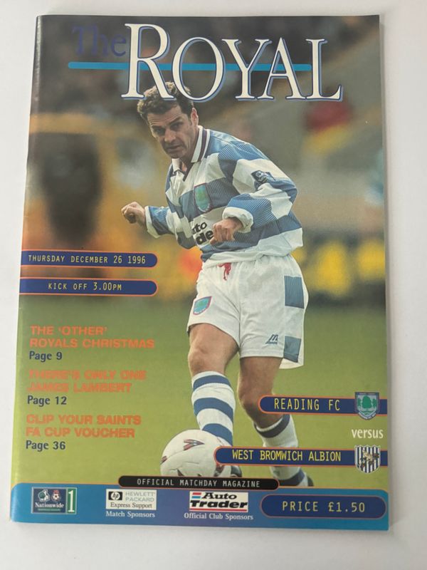 Reading v WBA - 26/12/96