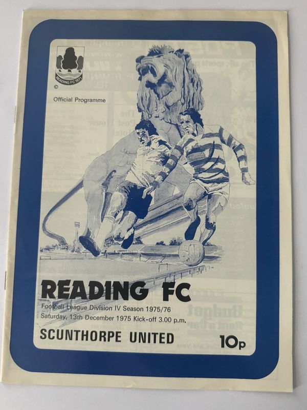 Reading v Scunthorpe United - 13/12/75