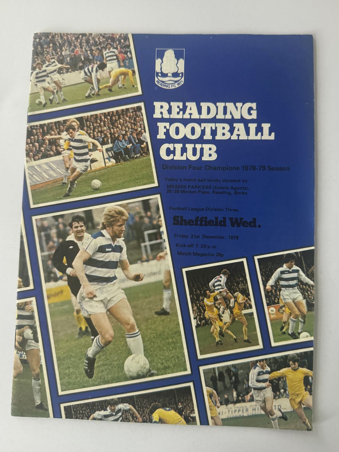 Reading v Sheffield Wednesday - 21/12/79