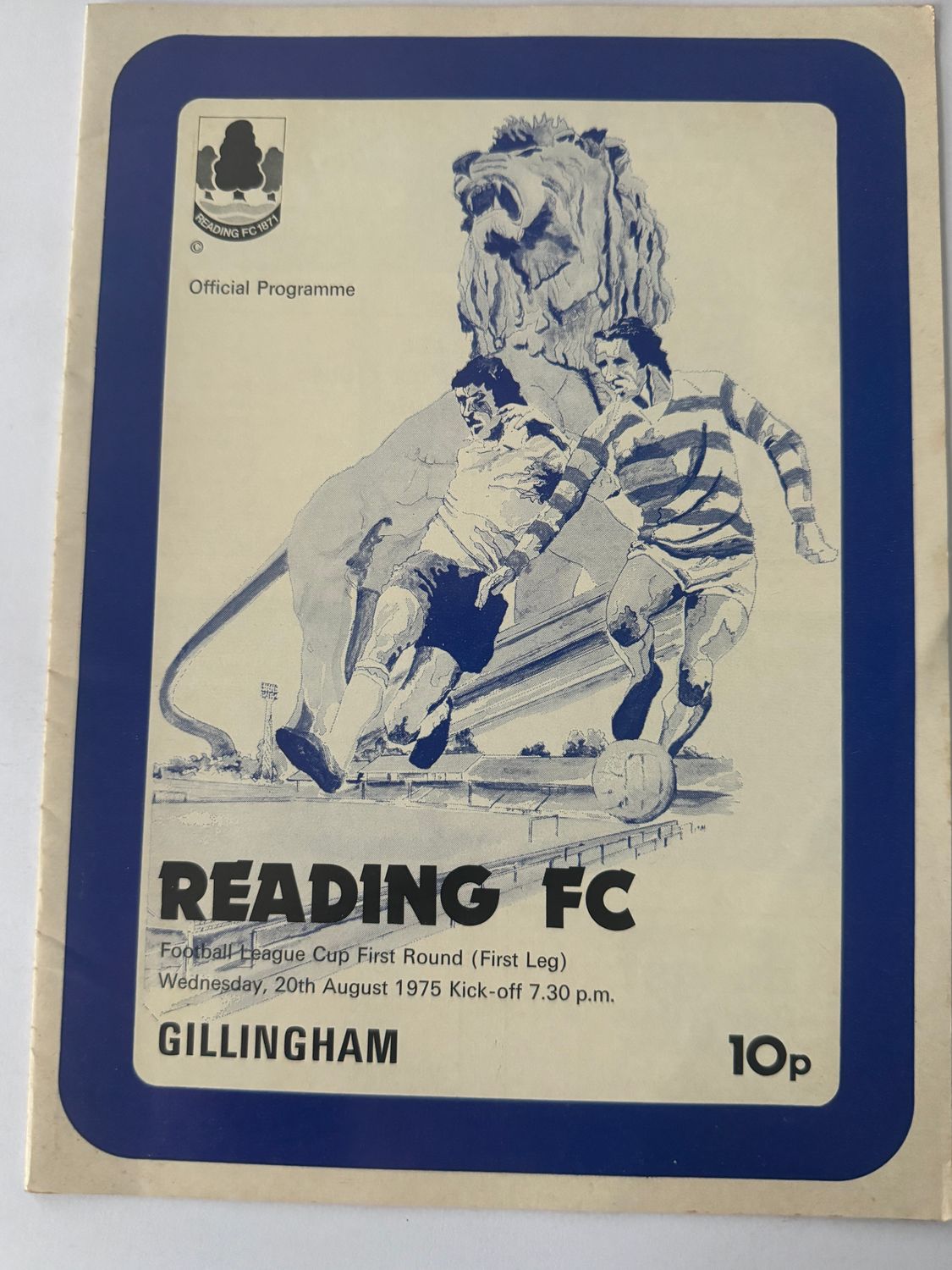 Reading v Gillingham - 20/8/75