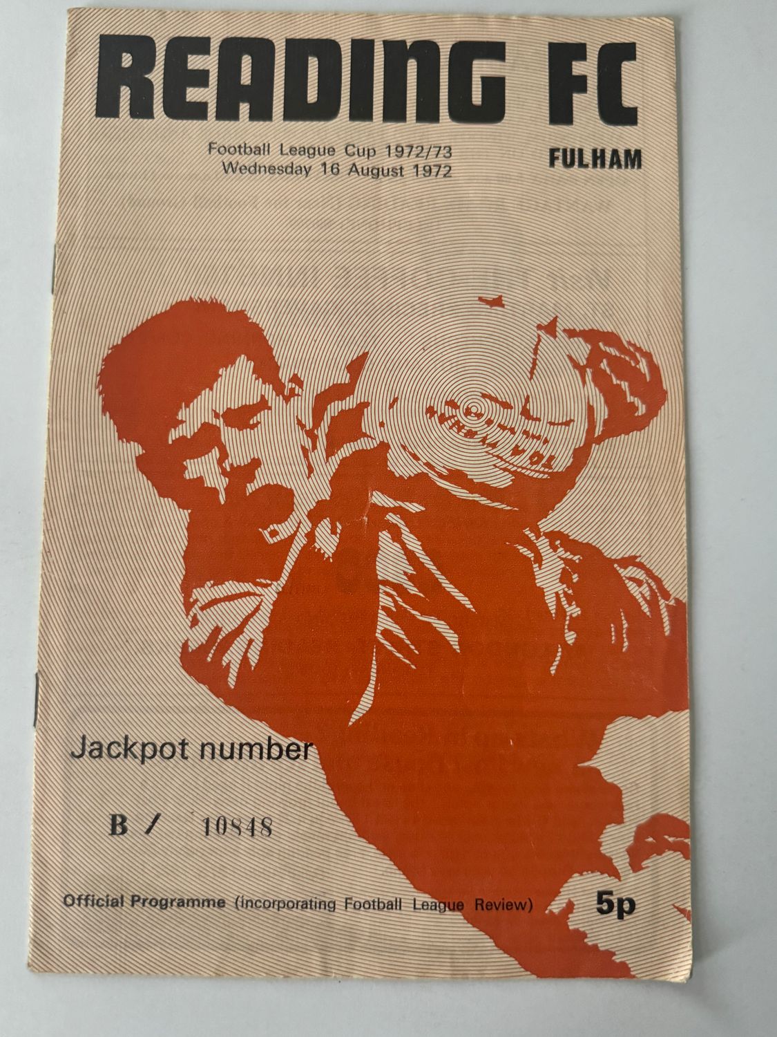 Reading v Fulham - 16/8/72