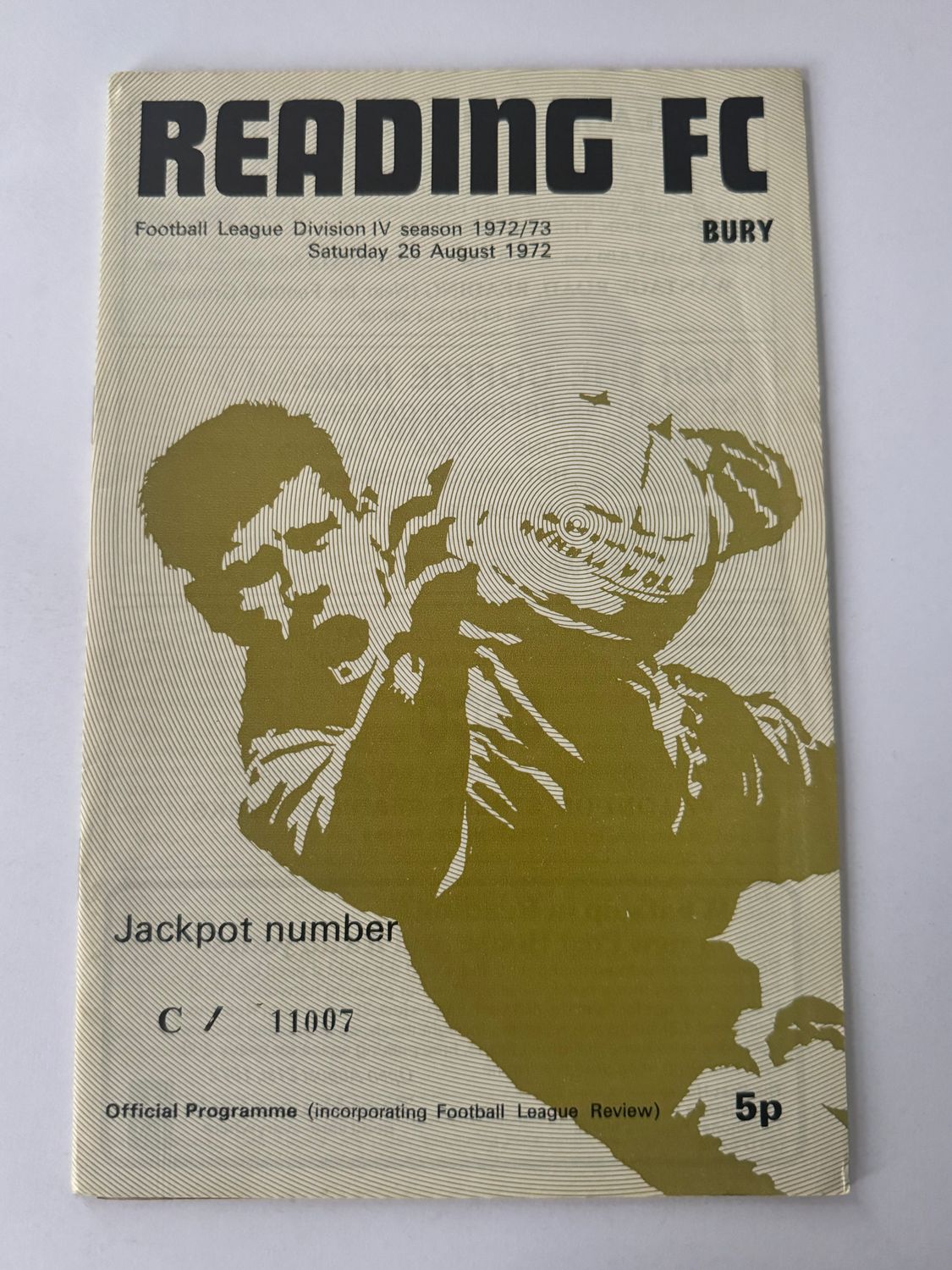 Reading v Bury - 26/8/72