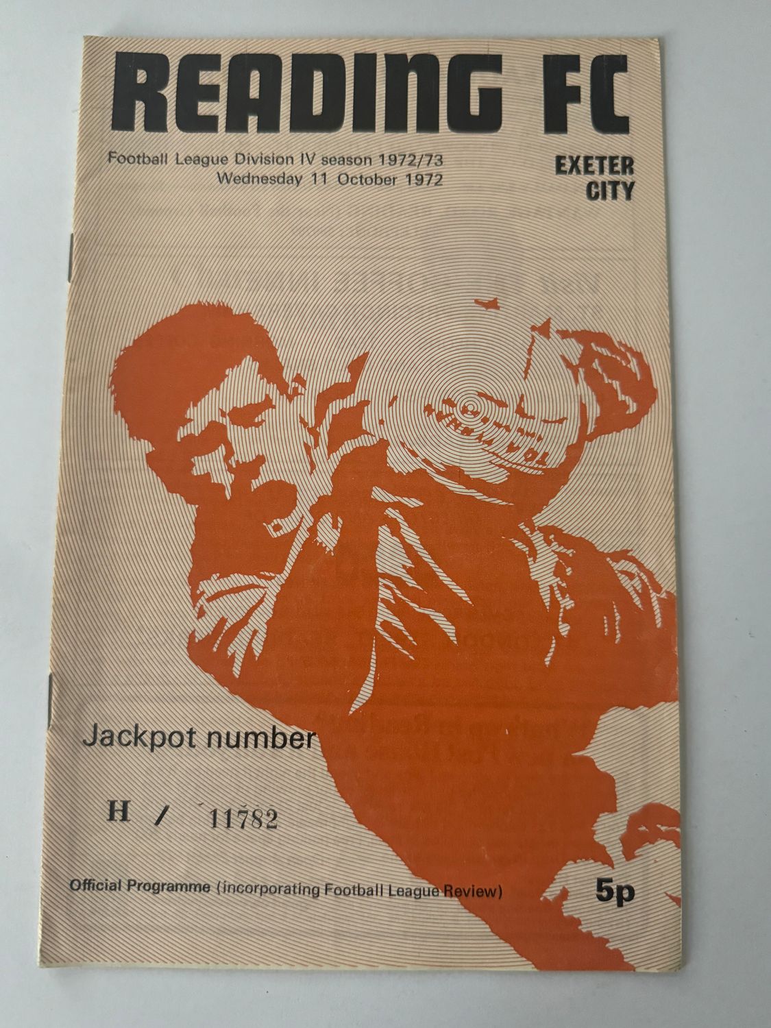 Reading v Exeter City - 11/10/72