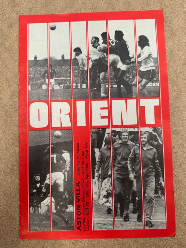 Leyton Orient v Aston Villa - 22/3/75
