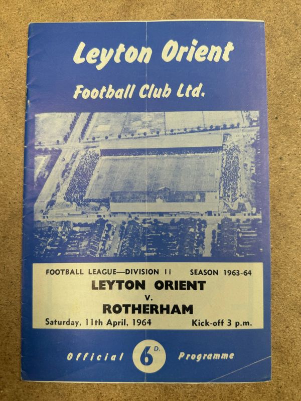 Leyton Orient v Rotherham United - 11/4/64