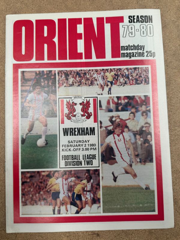 Leyton Orient v Wrexham - 2/2/80