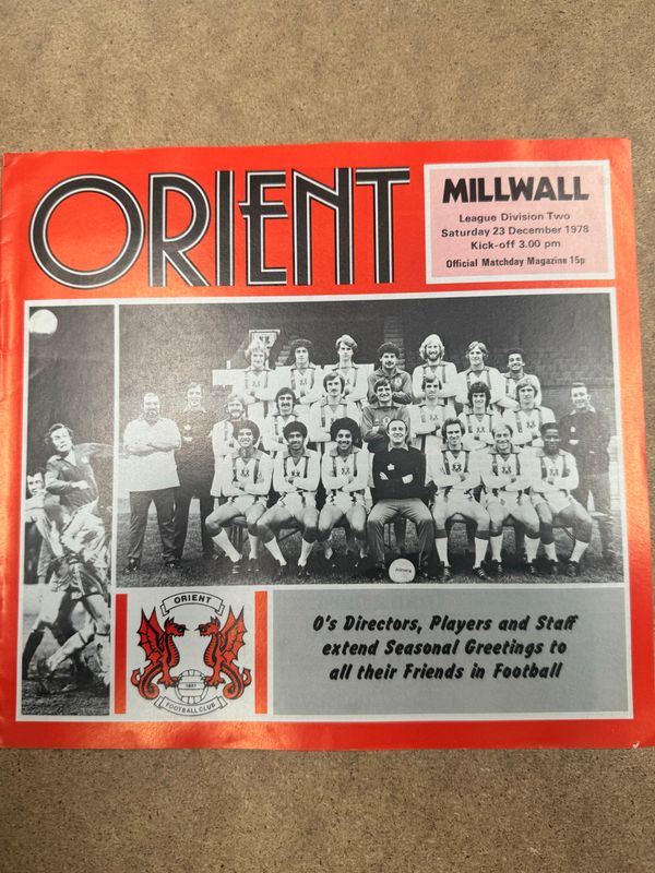 Leyton Orient v Millwall - 23/12/78