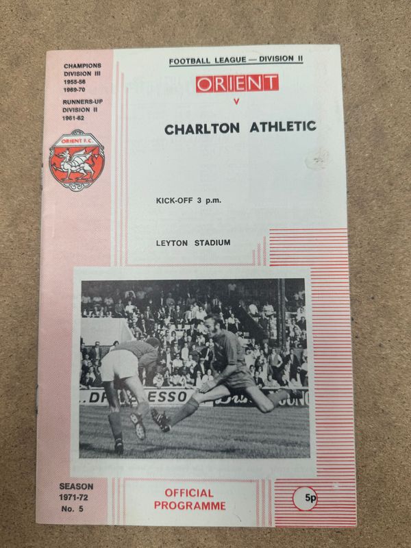 Leyton Orient v Charlton Athletic - 2/10/71