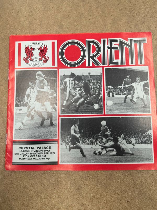 Leyton Orient v Crystal Palace - 19/11/77