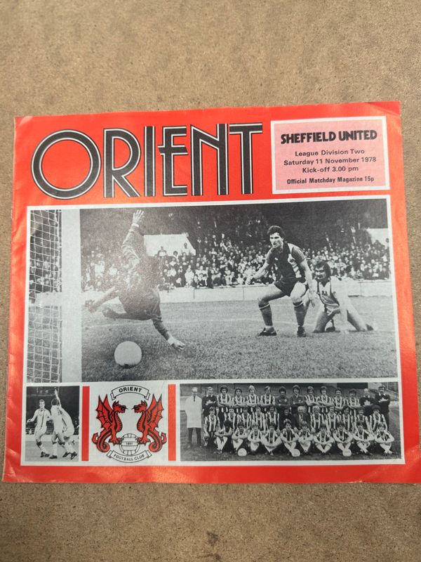 Leyton Orient v Sheffield United - 11/11/78