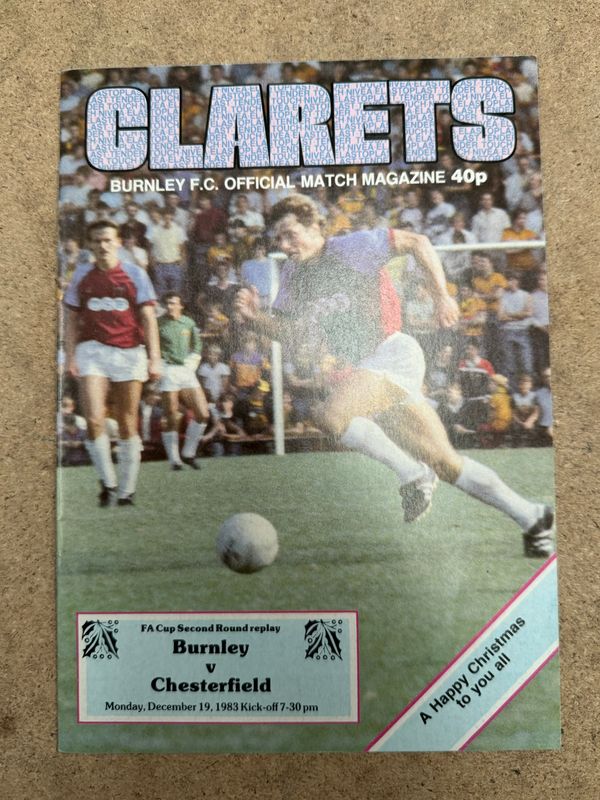 Burnley v Chesterfield - 19/12/83