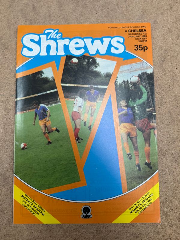 Shrewsbury Town v Chelsea - 1/1/83