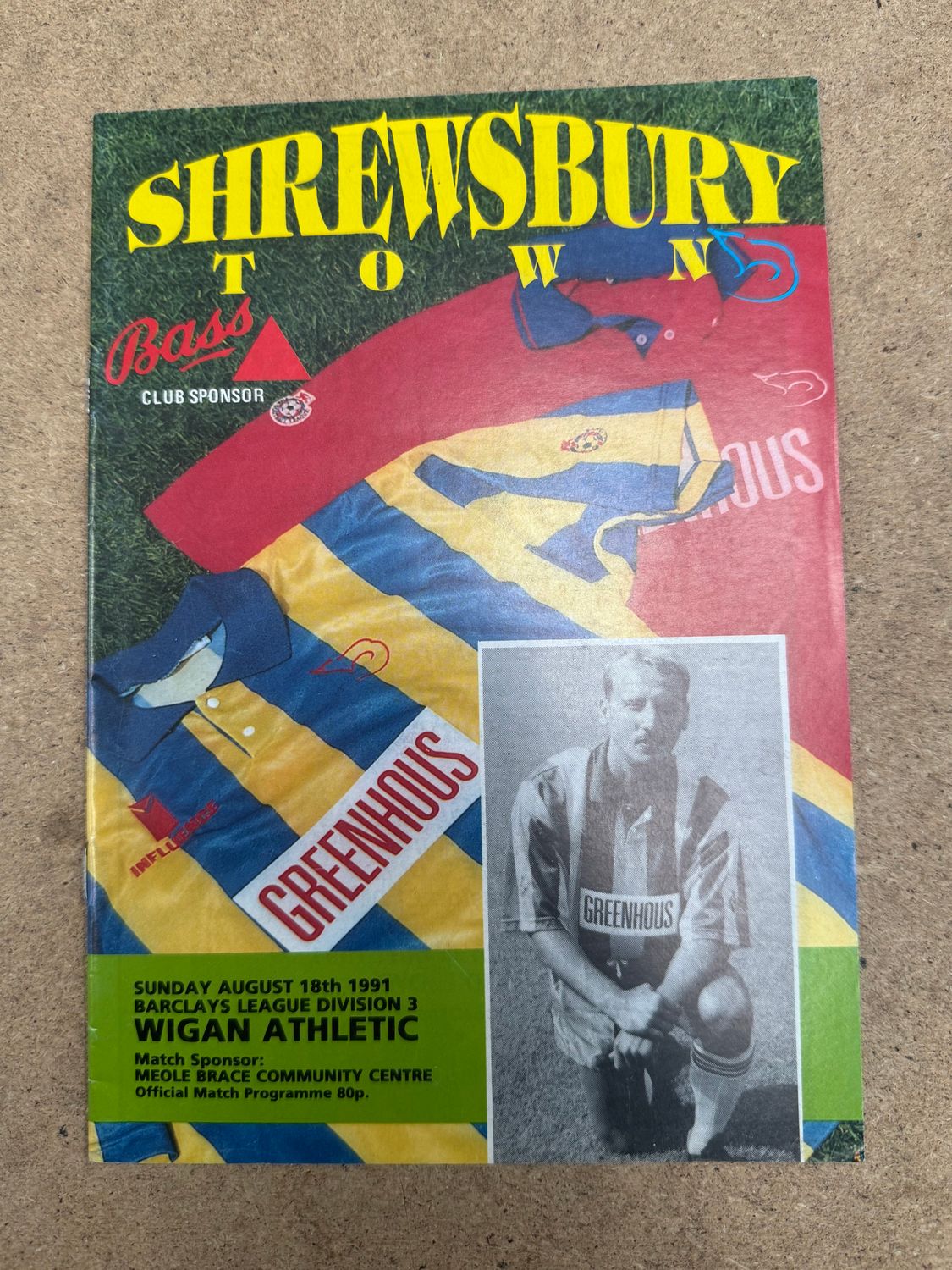 Shrewsbury Town v Wigan Athletic - 18/8/91