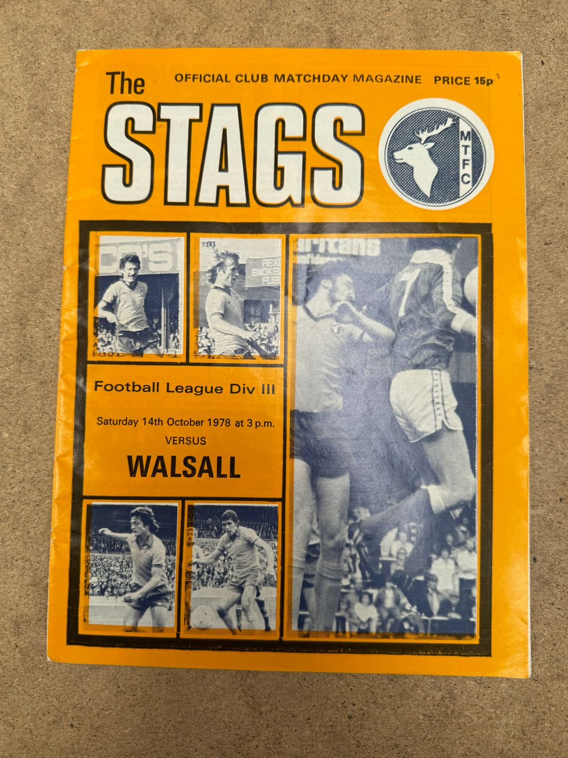 Mansfield Town v Walsall - 14/10/78