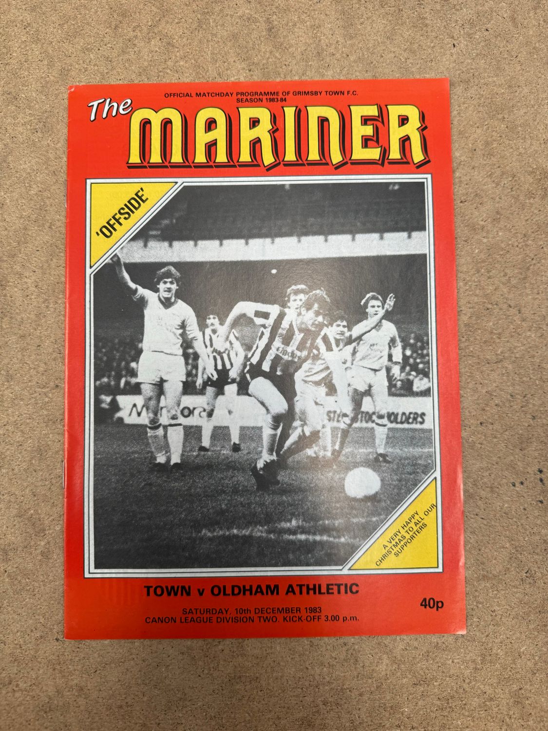 Grimsby Town v Oldham Athletic - 10/12/83