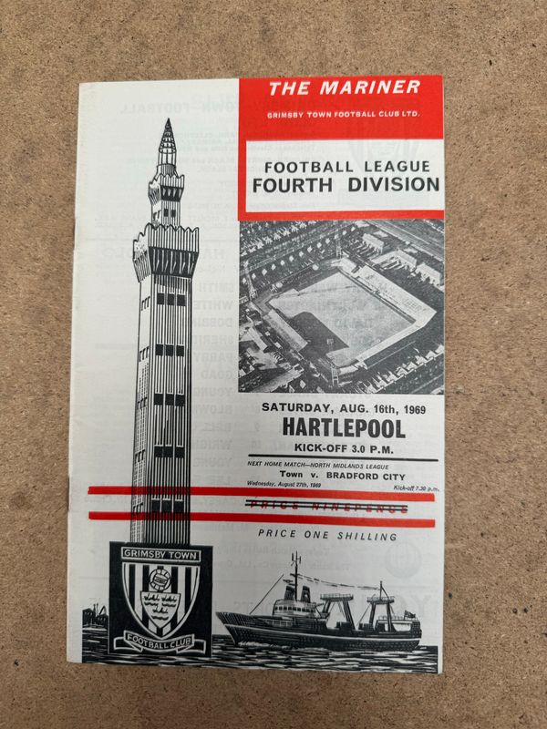 Grimsby Town v Hartlepool United - 16/8/69