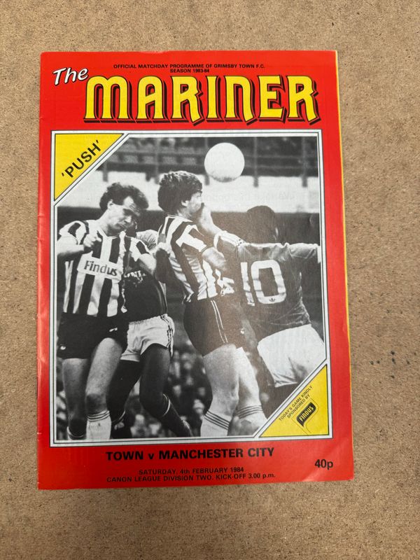 Grimsby Town v Manchester City - 4/2/84