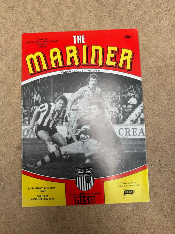 Grimsby Town v Fulham  - 17/11/84