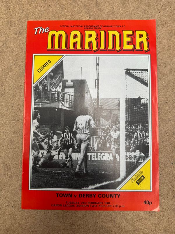 Grimsby Town v Derby County  - 21/2/84