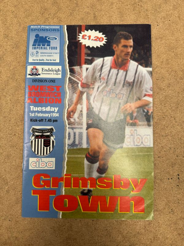 Grimsby Town v WBA  - 1/2/94