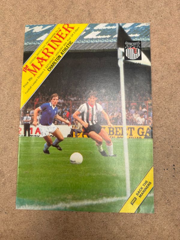 Grimsby Town v Charlton Athletic  - 30/1/82