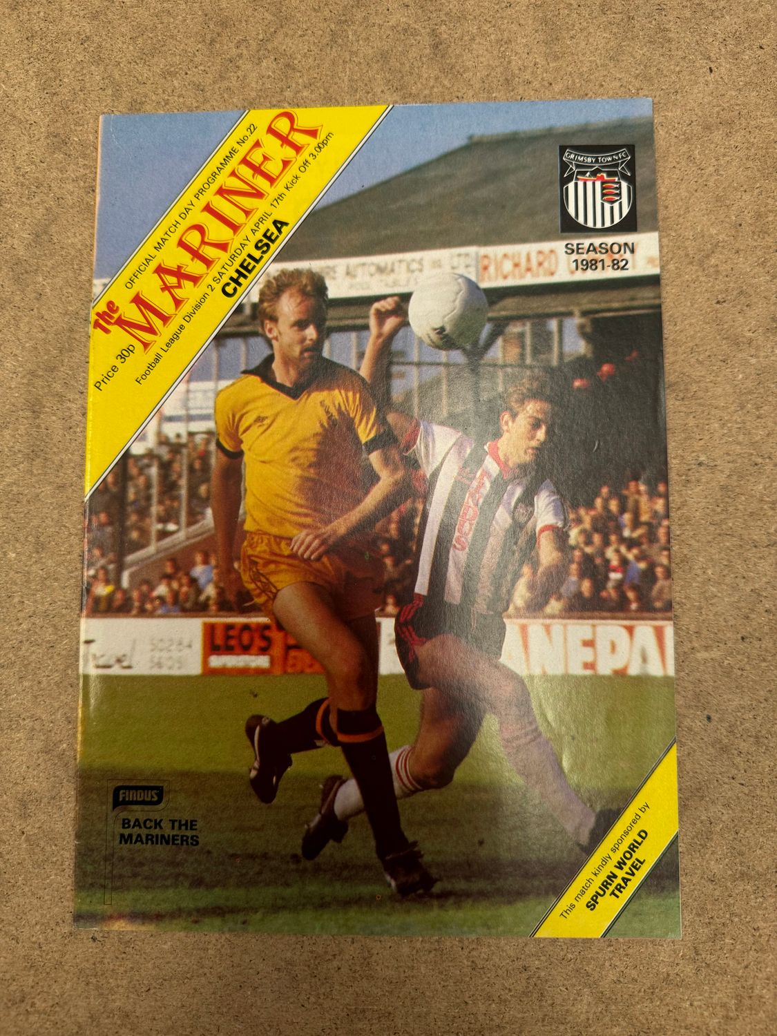 Grimsby Town v Chelsea  - 17/4/82
