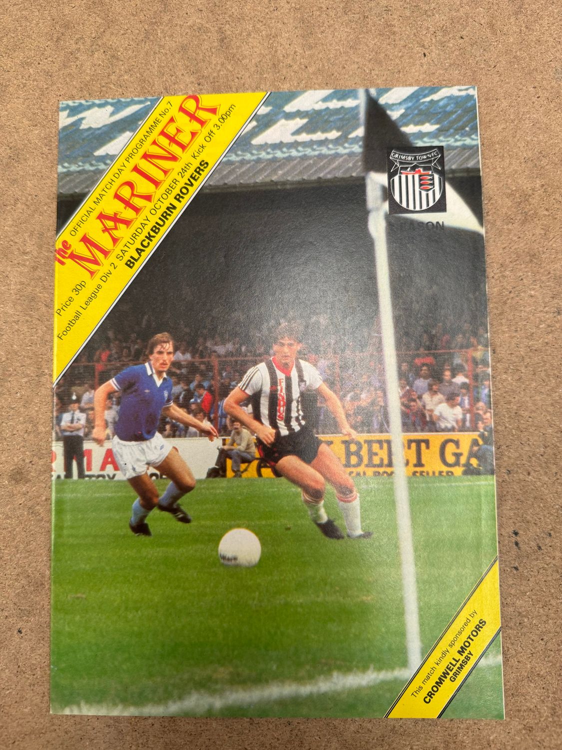 Grimsby Town v Blackburn Rovers  - 24/10/81