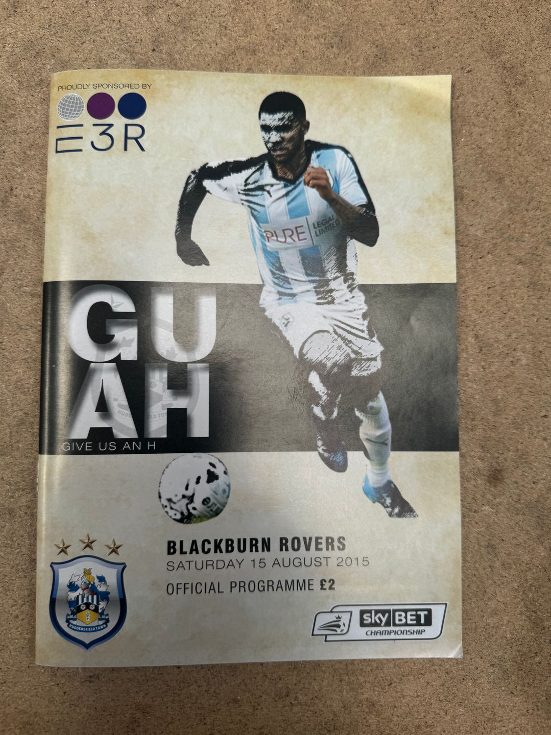 Huddersfield Town v Blackburn Rovers  - 15/8/15