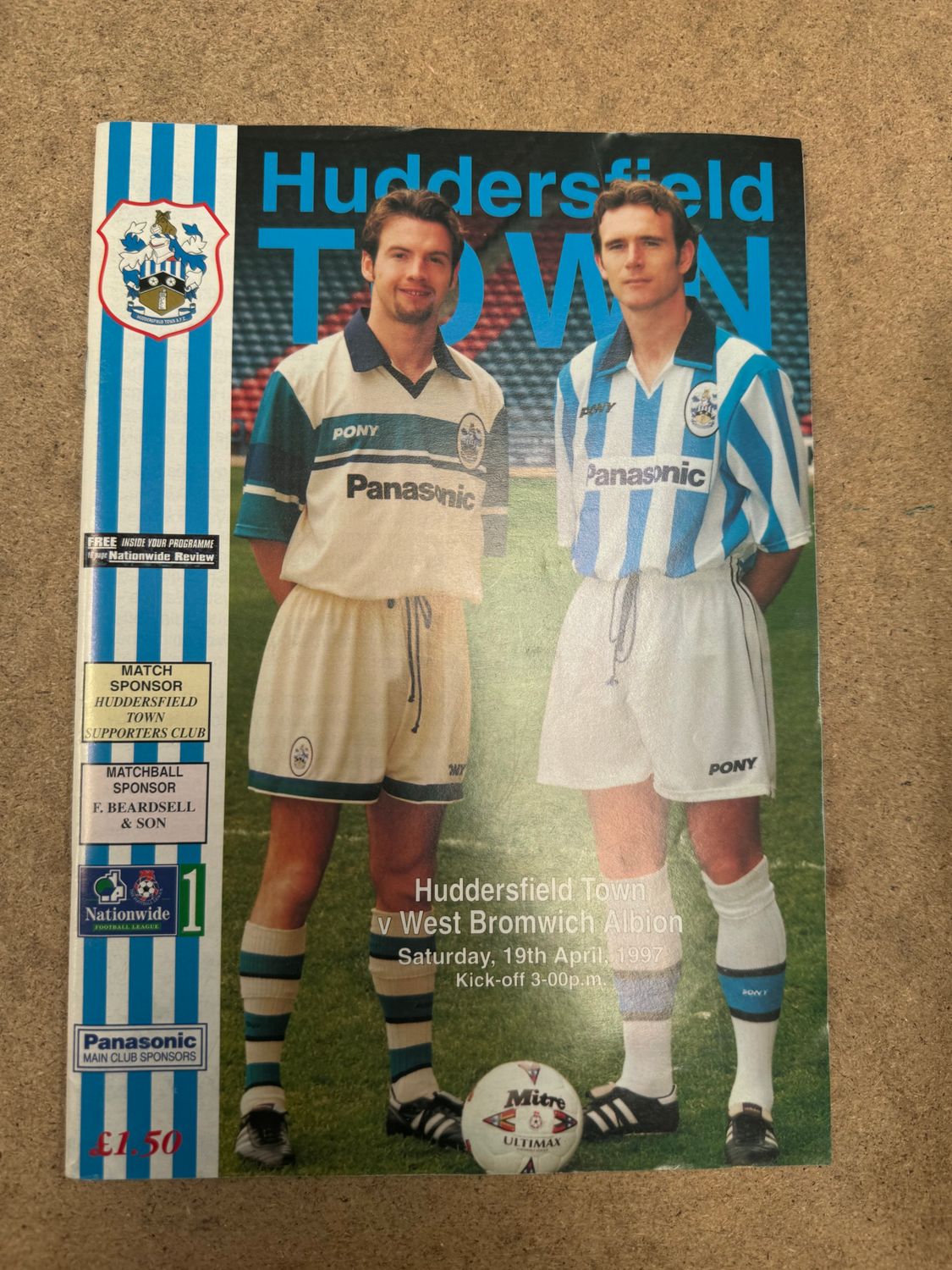Huddersfield Town v WBA  - 19/4/97