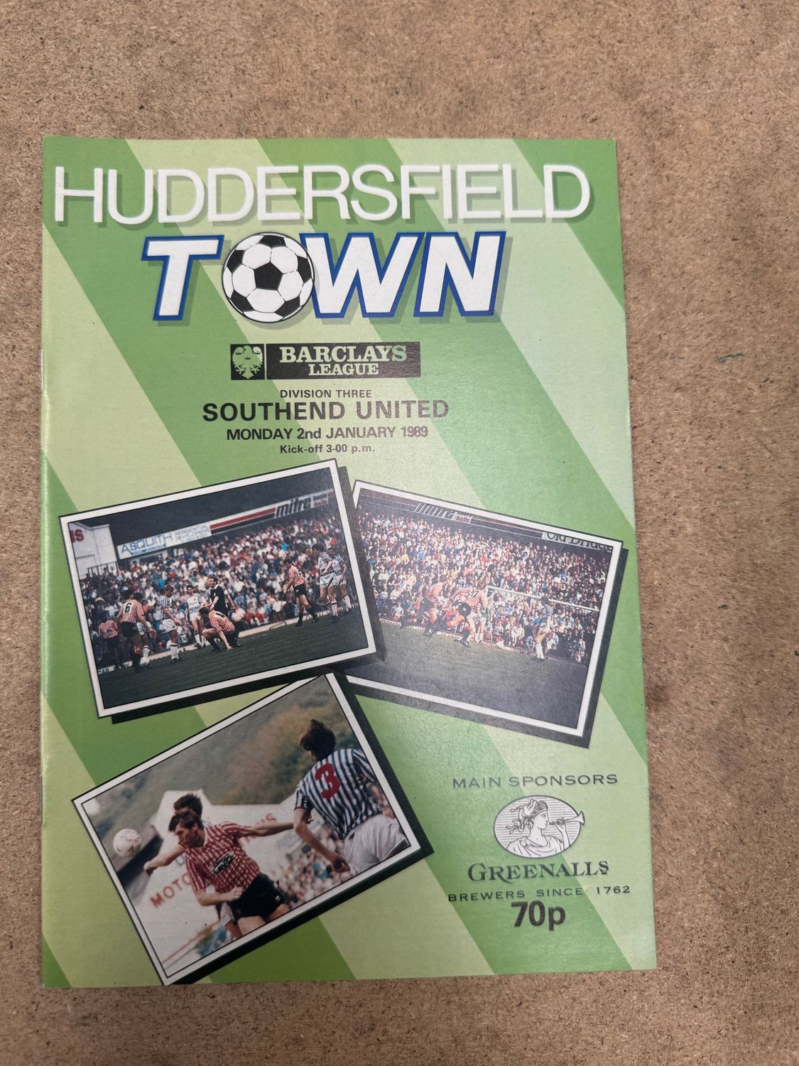 Huddersfield Town v Southend United  - 2/1/89