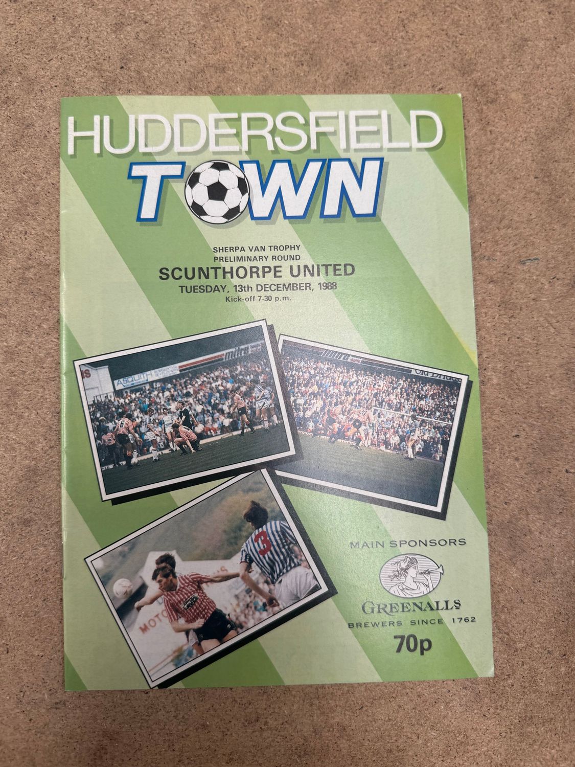 Huddersfield Town v Scunthorpe United  - 13/12/88