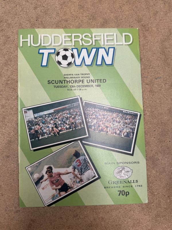 Huddersfield Town v Scunthorpe United  - 13/12/88