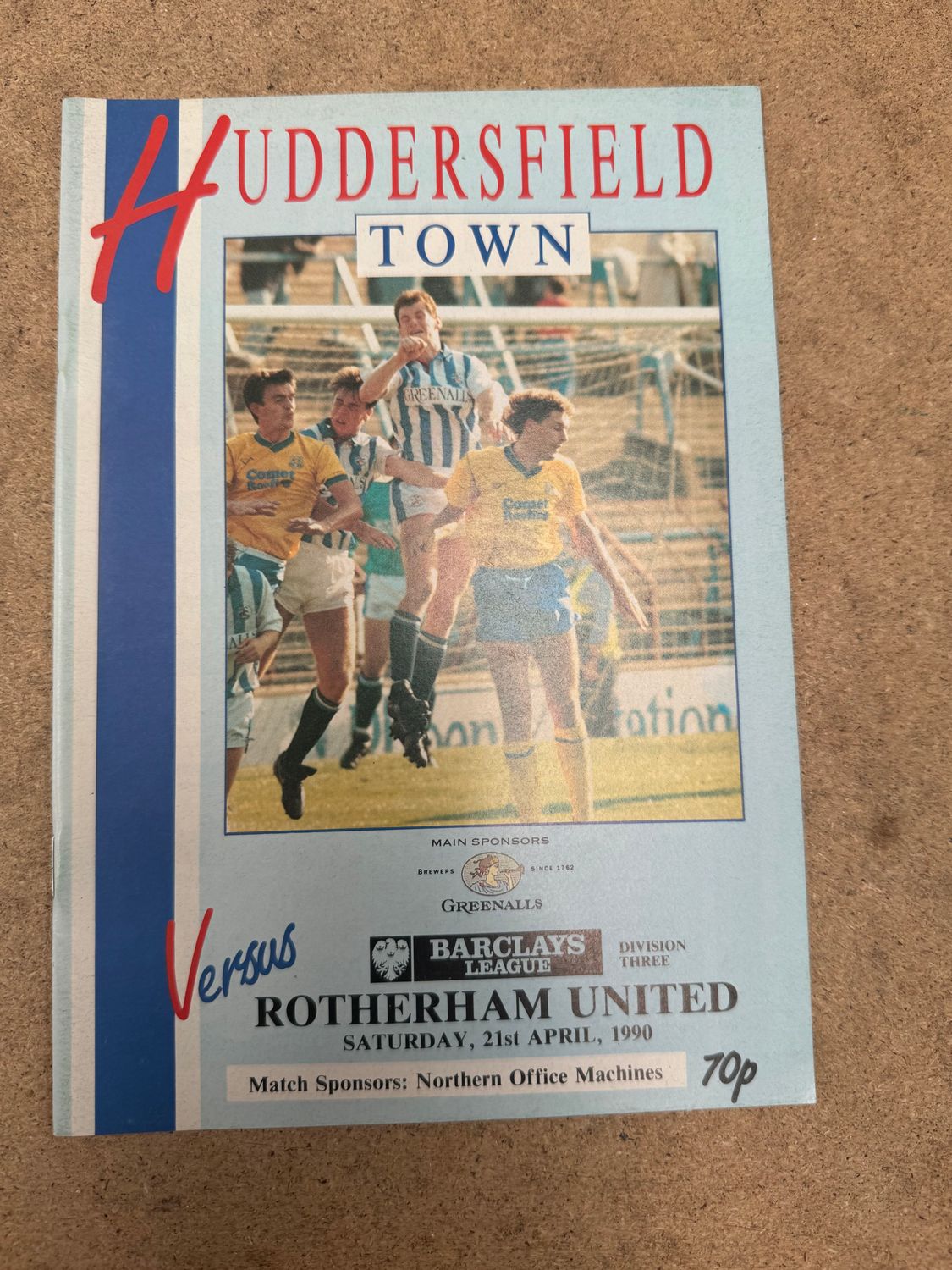 Huddersfield Town v Rotherham United  - 21/4/90