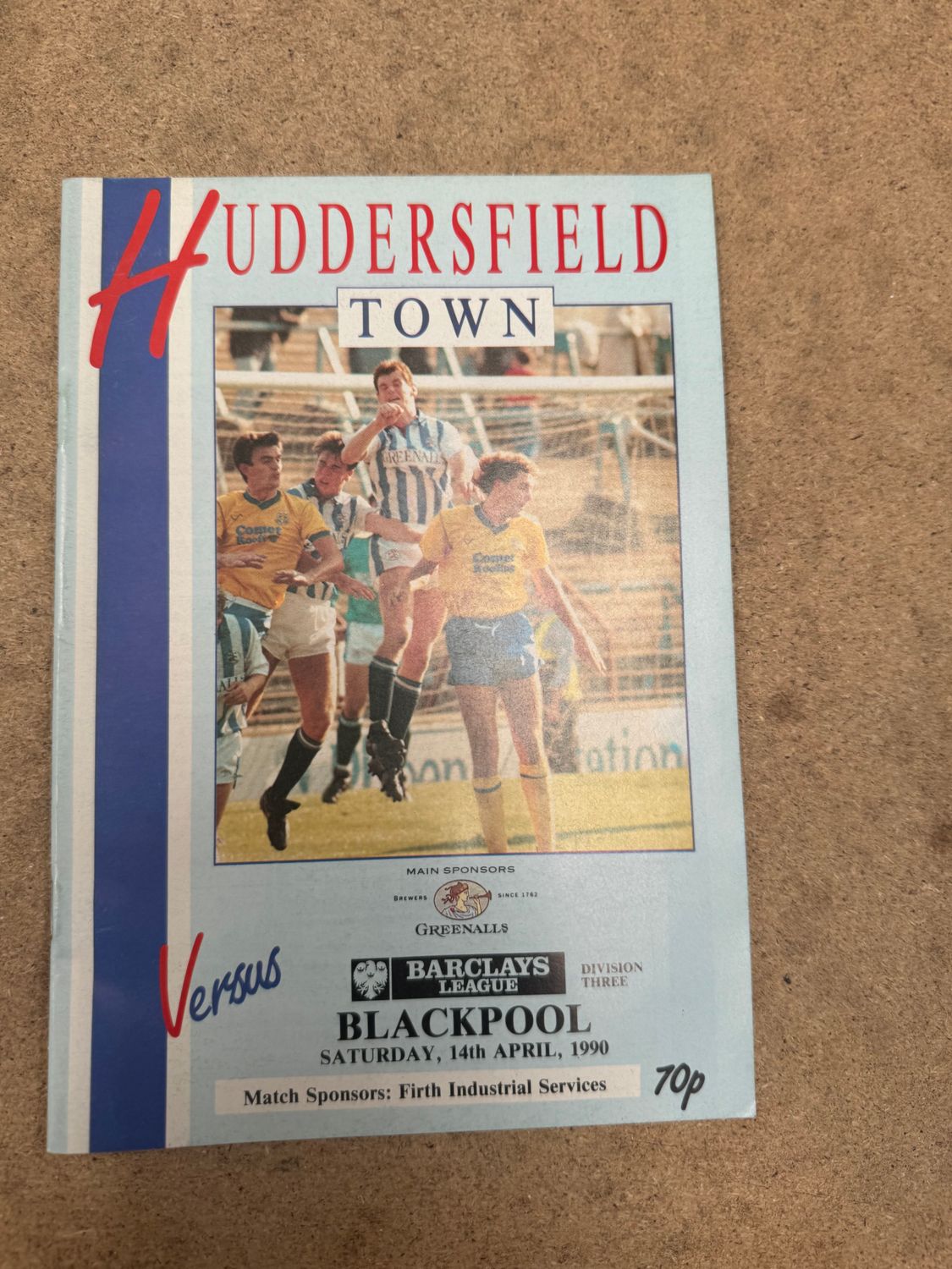 Huddersfield Town v Blackpool  - 14/4/90