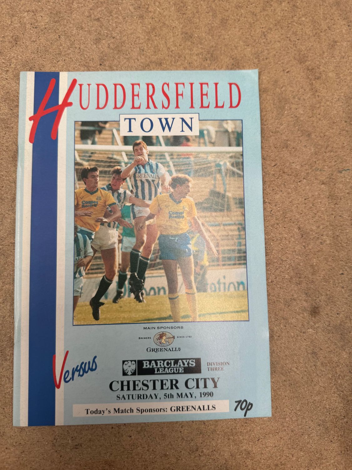 Huddersfield Town v Chester City  - 5/5/90