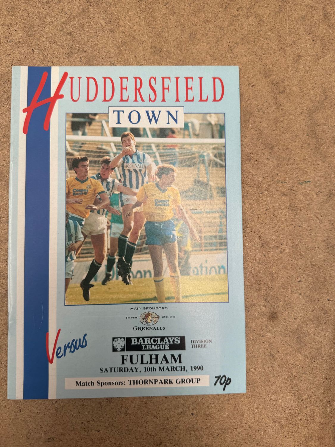 Huddersfield Town v Fulham  - 10/3/90