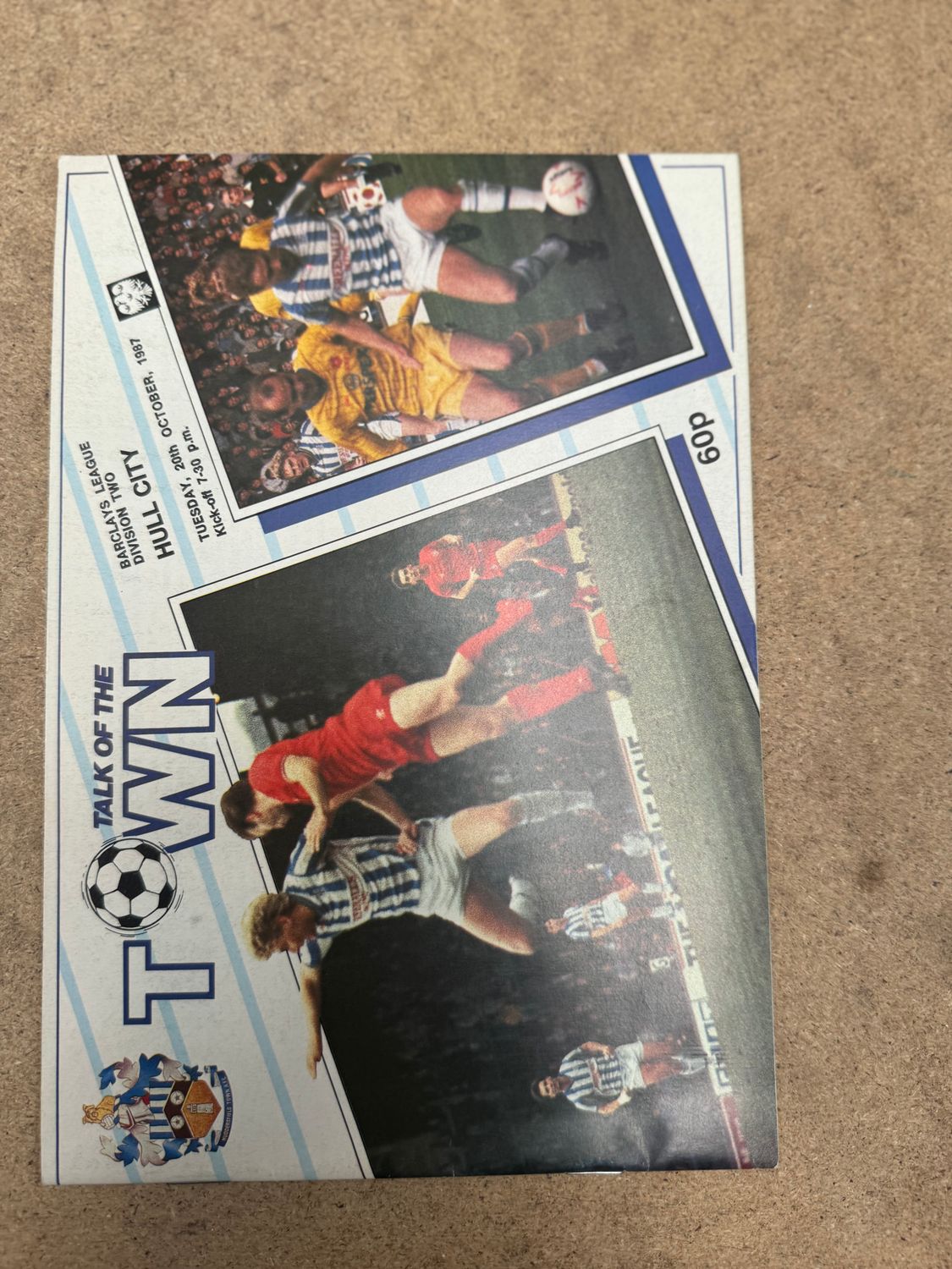 Huddersfield Town v Hull City  - 20/10/87