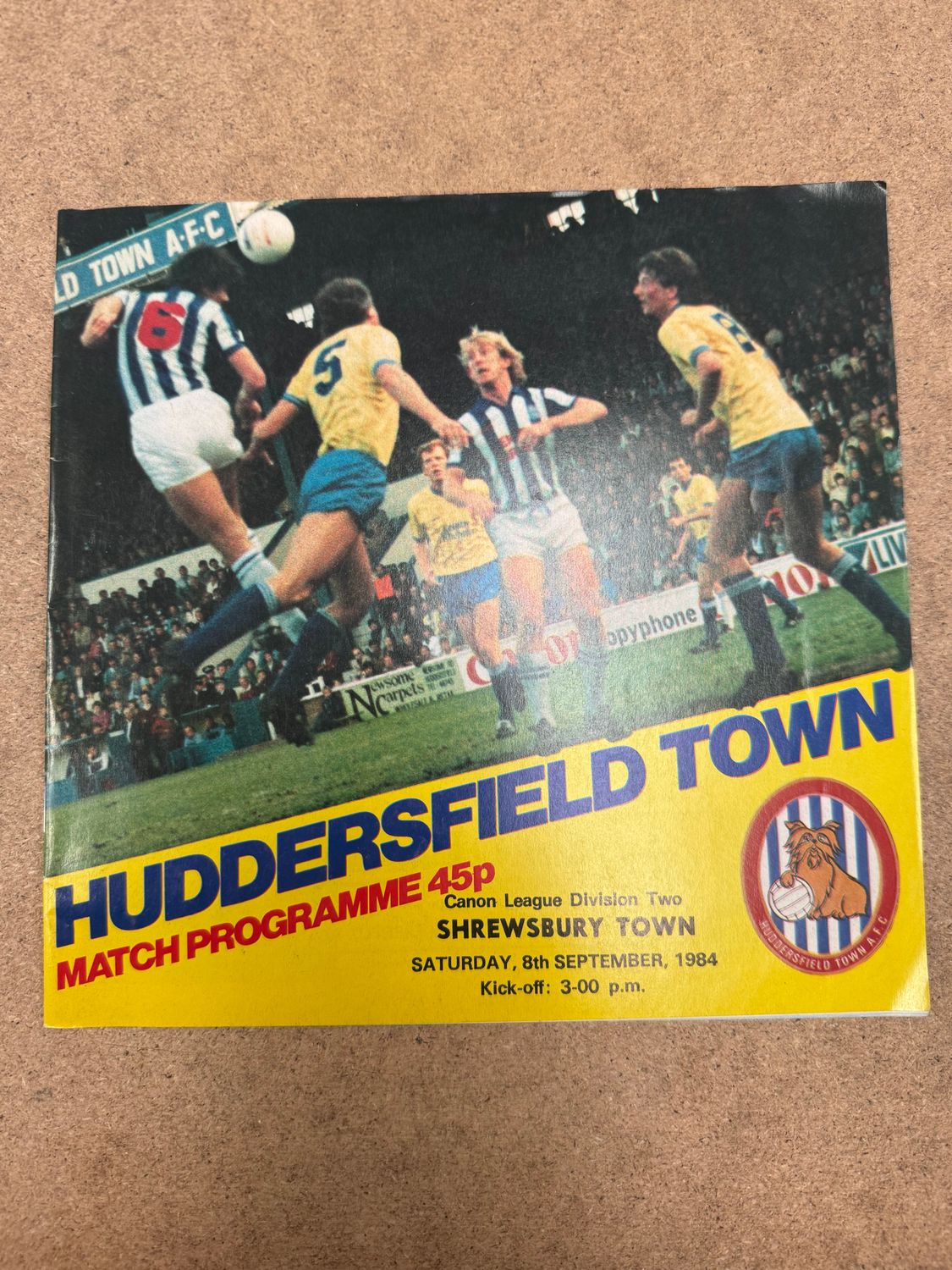 Huddersfield Town v Shrewsbury Town - 8/9/84
