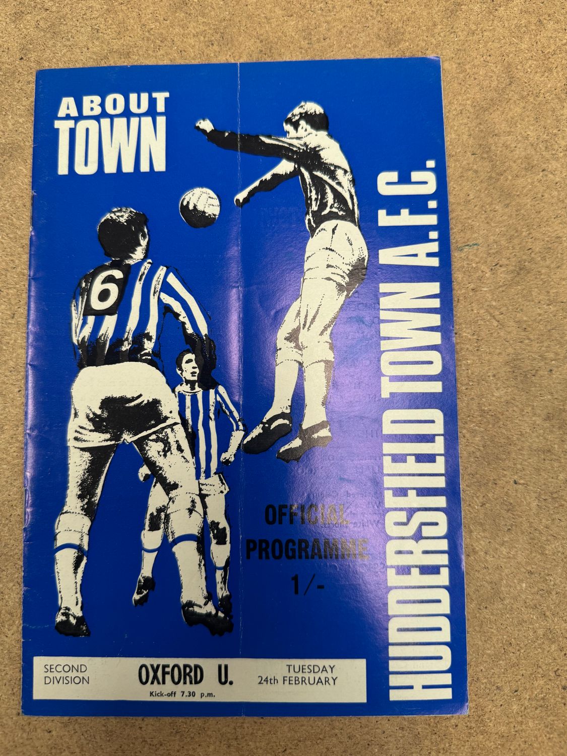 Huddersfield Town v Oxford United - 24/2/70