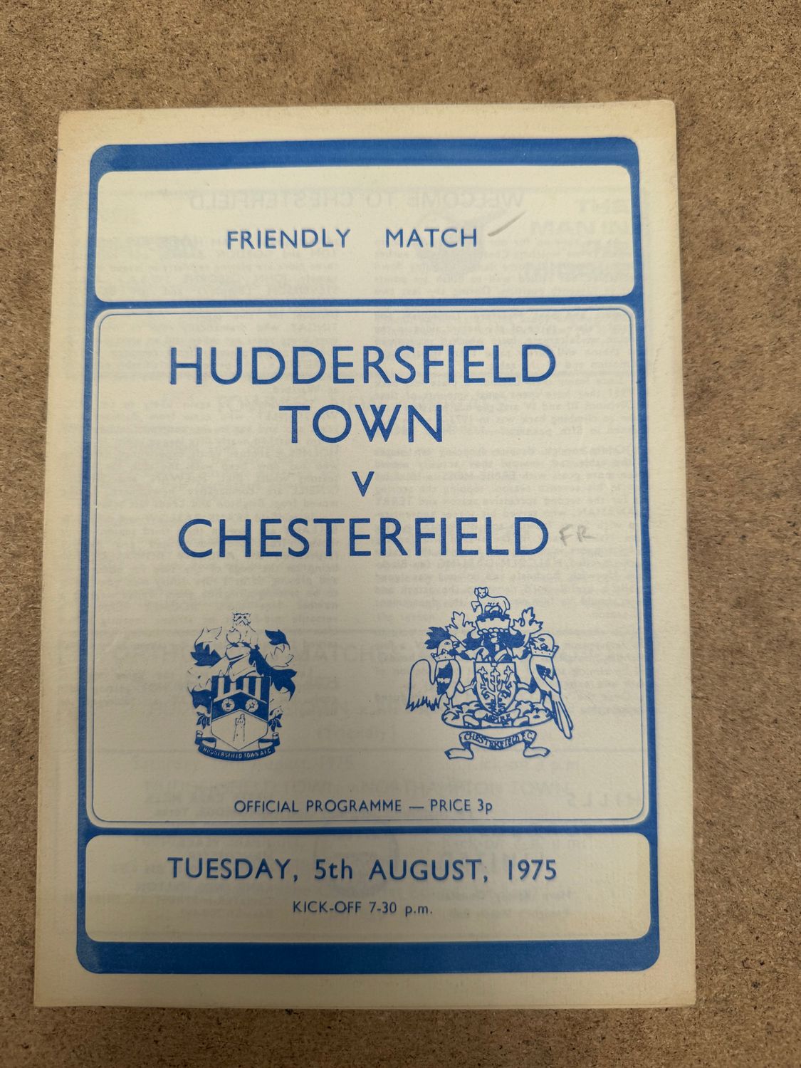 Huddersfield Town v Chesterfield - 5/8/75
