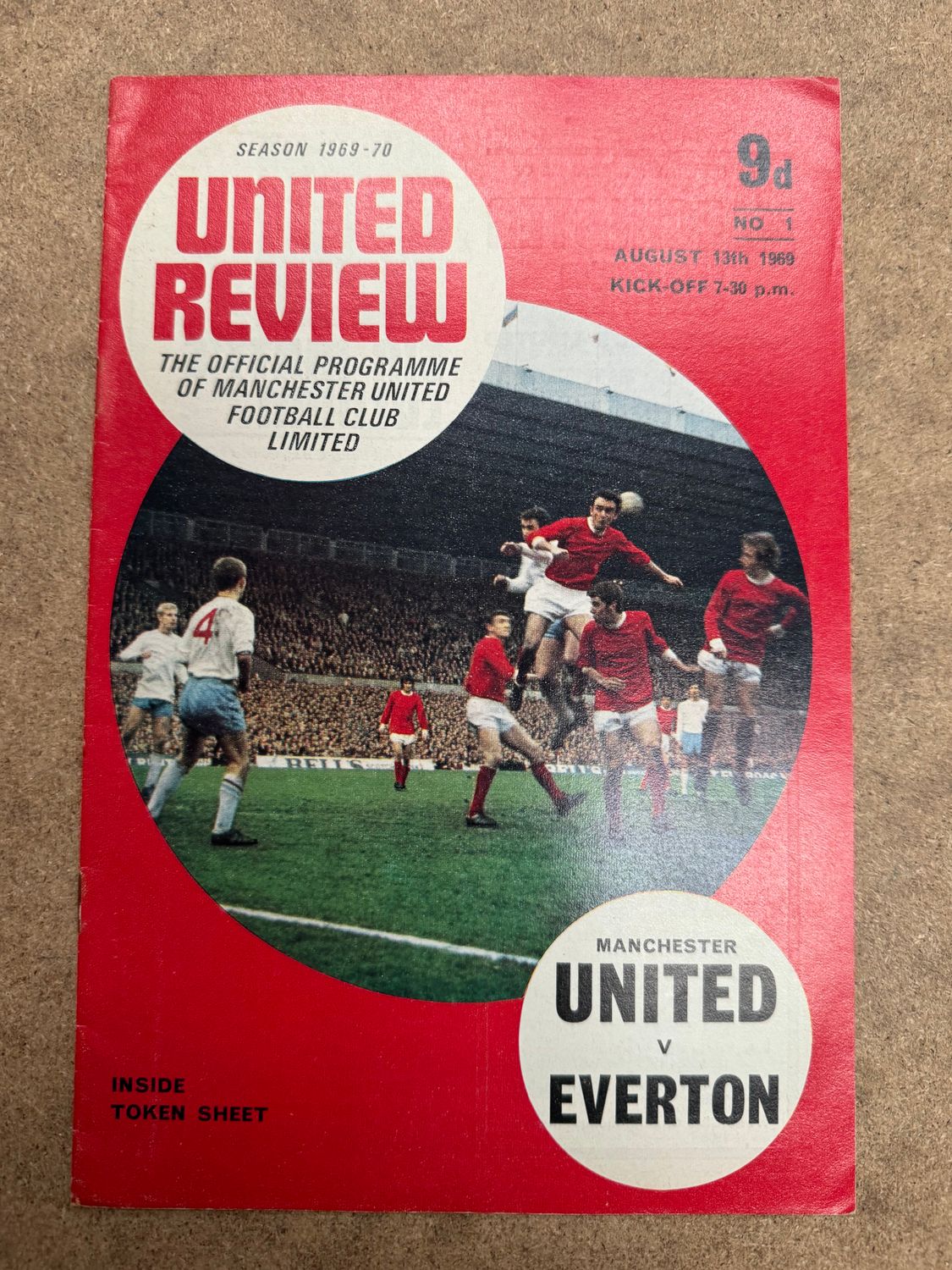 Manchester United v Everton - 13/8/69