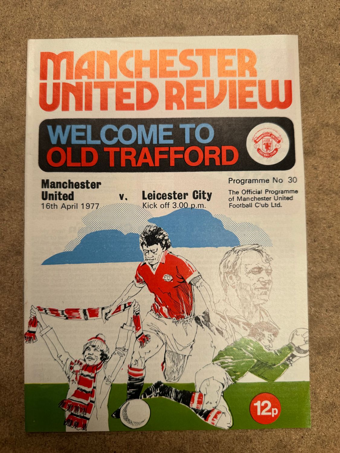 Manchester United v Leicester City - 16/4/77